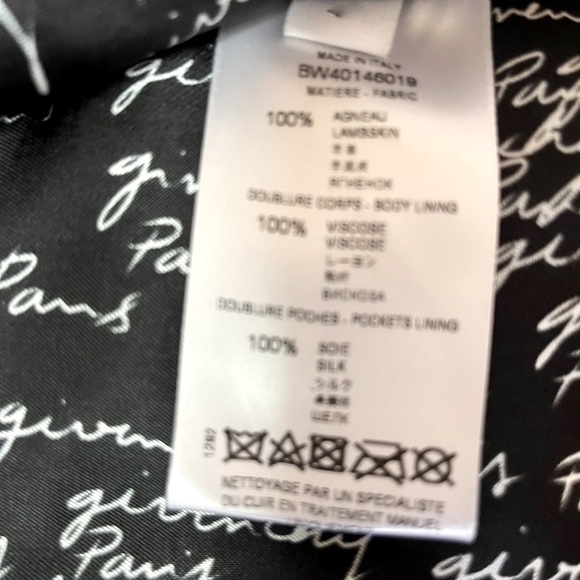 Givenchy NWT Shiny Black Leather Wild Lining Mini Skirt 8 Runway - Picture 8 of 8